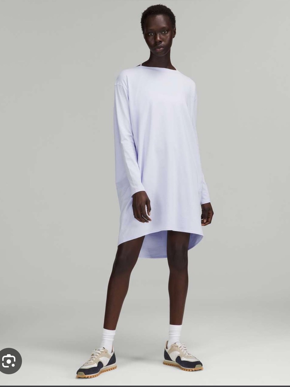Lululemon Back in action long sleeve dress
Pastel Blue